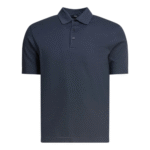"Herno" polo bleu en coton coupe regular pour homme