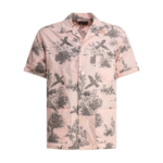 "Beams Plus" chemise homme rose polyester coton coupe regular