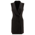 "Max Mara Pianoforte" robe Eiffel femme noire en viscose