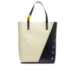 "Marni" sac cabas homme blanc Tribeca en polyuréthane