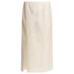 "LouLou De Saison" jupe femme blanche coton soie