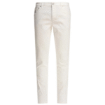 "Brunello Cucinelli" jean blanc en denim de coton stretch pour homme