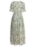 "Tallulah" robe verte en coton pour femme – Image 2