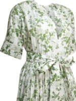 "Tallulah" robe verte en coton pour femme – Image 4