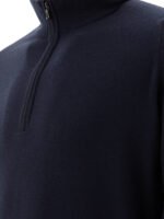 "John Smedley" pull col roulé homme bleu en laine mérinos – Image 4