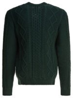 "Rakkì" pull homme vert en laine mérinos coupe regular - Image 2