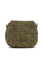 "Ibeliv" sac bandoulière femme vert en raphia – Image 3