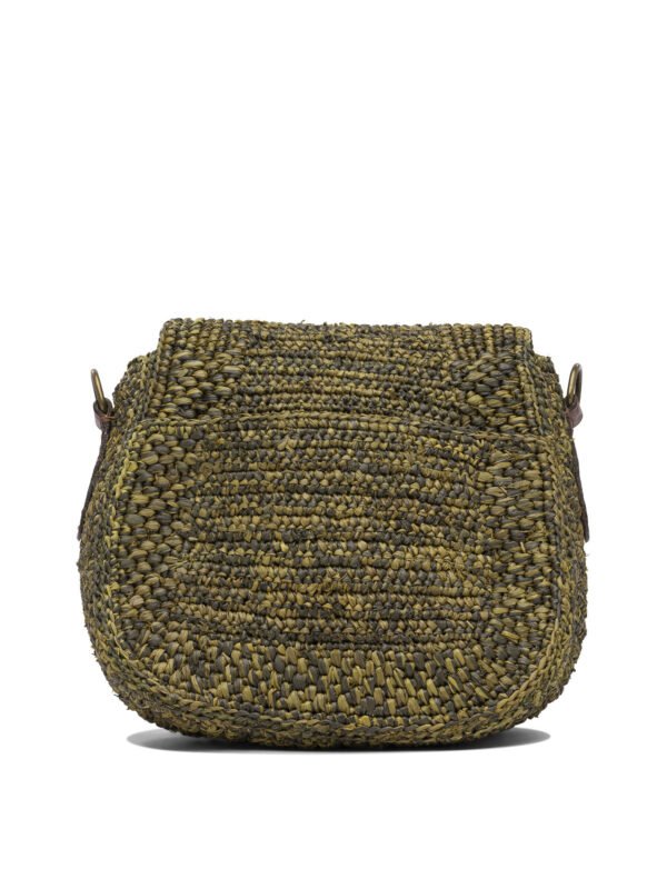 "Ibeliv" sac bandoulière femme vert en raphia – Image 3