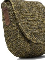 "Ibeliv" sac bandoulière femme vert en raphia – Image 4