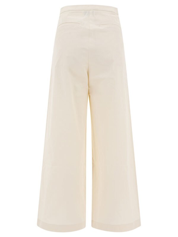 "TheLoom" pantalon blanc en coton coupe oversize pour femme – Image 2