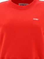 "Autry" T-shirt femme rouge en coton avec logo coupe regular – Image 3