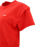 "Autry" T-shirt femme rouge en coton avec logo coupe regular – Image 4