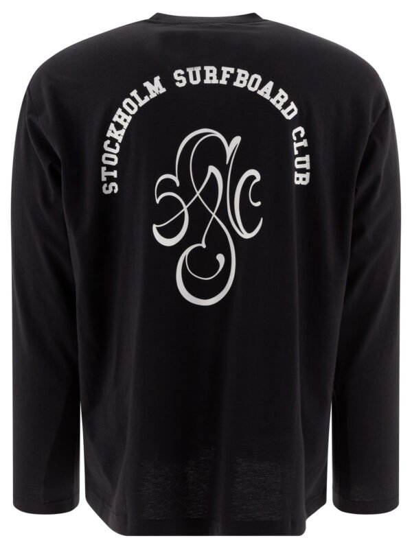 "Stockholm Surfboard Club" t-shirt homme noir Greg manches longues en coton – Image 2