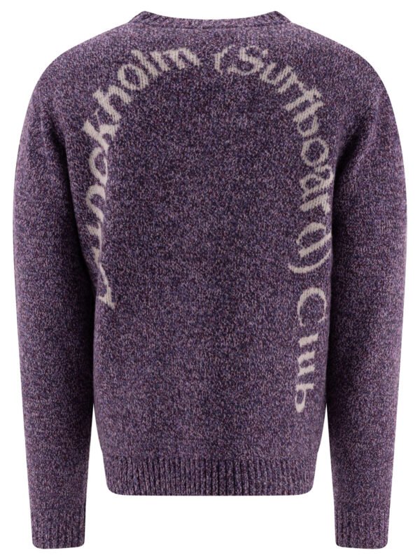 "Stockholm Surfboard Club" pull mélangé homme violet en laine coupe regular – Image 2
