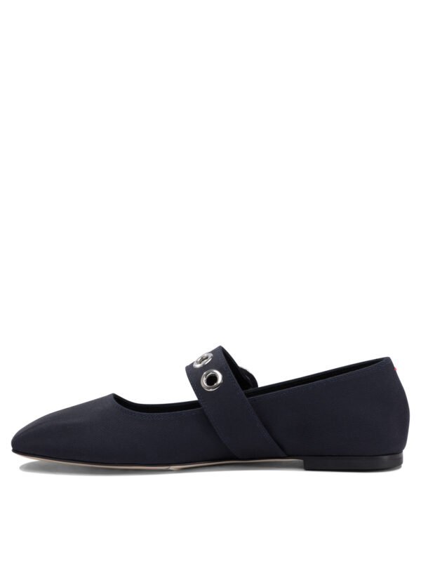 "Aeyde" ballerines femme bleues Uma Eyelet Mary Jane en tissu - Image 3