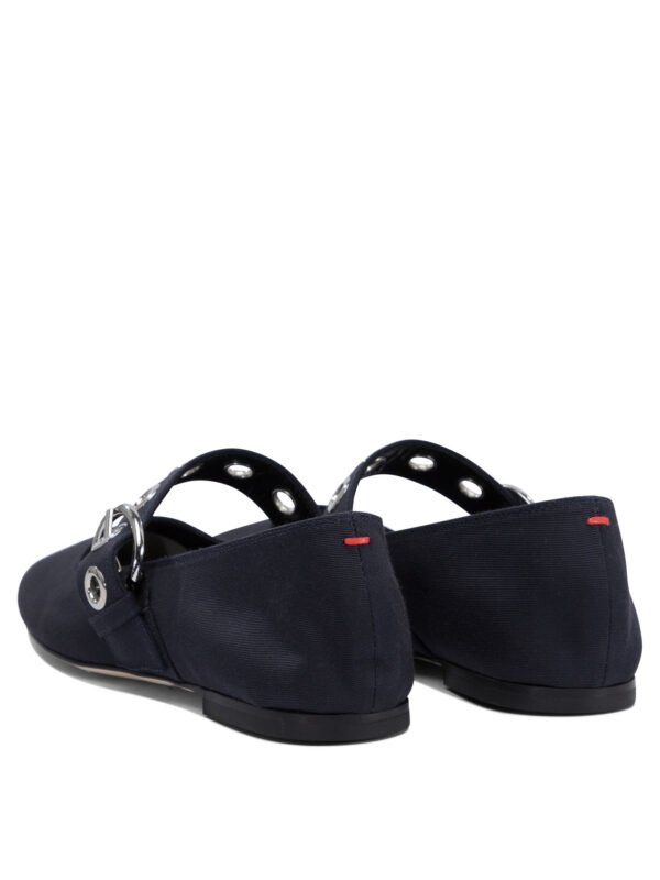 "Aeyde" ballerines femme bleues Uma Eyelet Mary Jane en tissu - Image 4