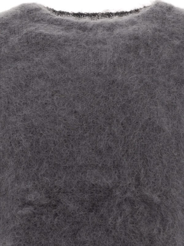 "Undercover" pull homme gris en mohair – Image 3