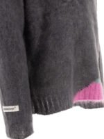 "Undercover" pull homme gris en mohair – Image 4