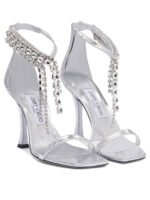 "Jimmy Choo" sandales femme argentées en cuir – Image 2
