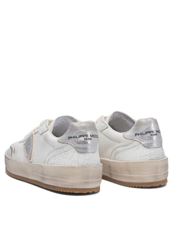 "Philippe Model Paris" sneakers femme blanches en cuir – Image 4