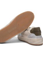 "Philippe Model Paris" Sneakers homme argent en cuir et tissu – Image 5