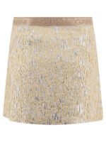 "Ganni" Minijupe dorée et argentée en polyester recyclé pour femme – Image 2