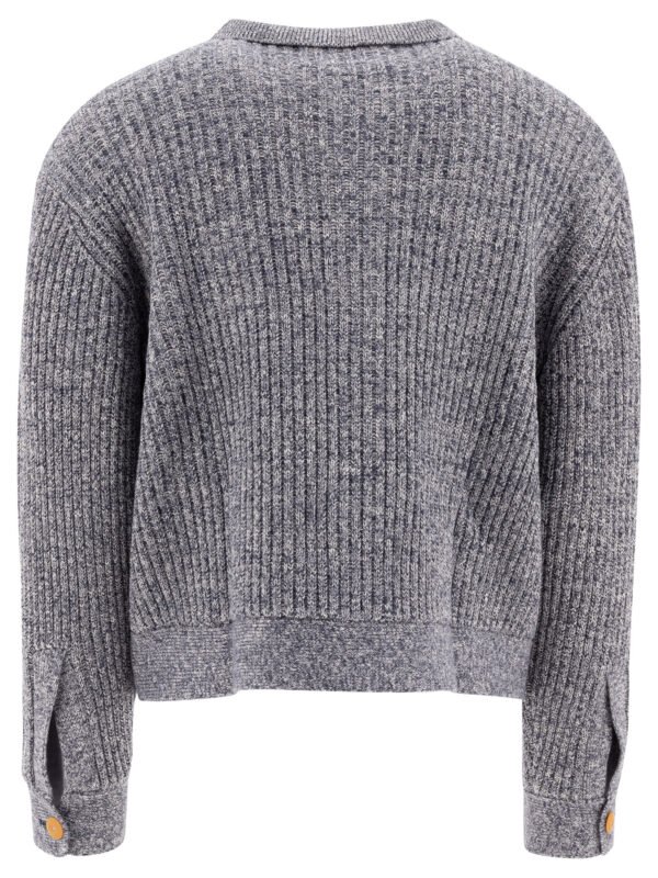 "Brain Dead" cardigan homme gris en coton coupe regular – Image 2