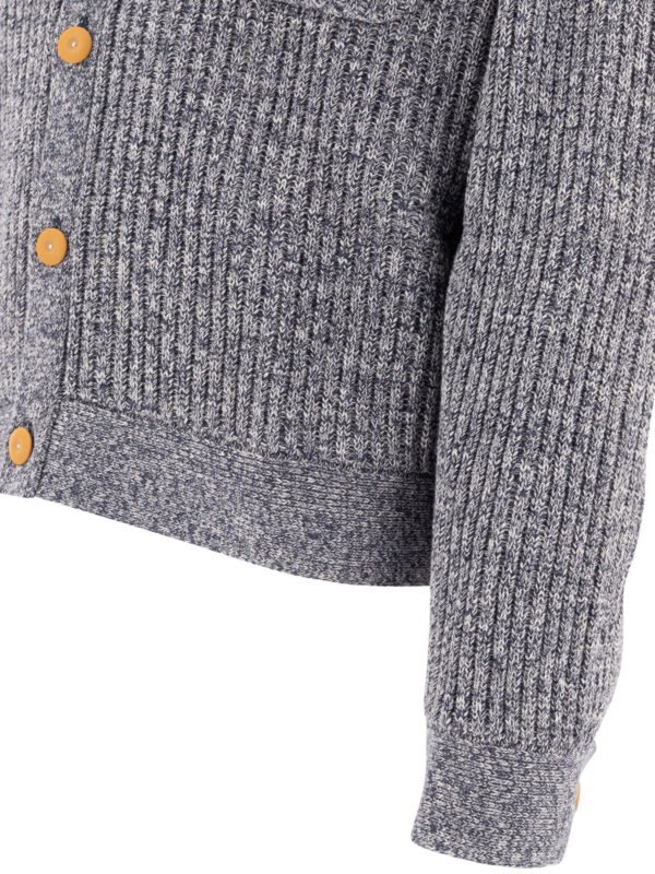 "Brain Dead" cardigan homme gris en coton coupe regular – Image 4