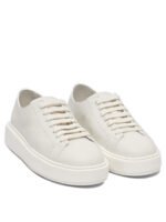 "Santoni" sneakers blanc cuir  femme - Image 2