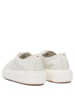 "Santoni" sneakers blanc cuir  femme - Image 4