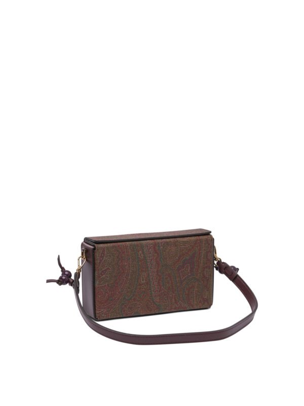 "Etro" pochette femme bordeaux Arnica en coton – Image 2