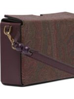 "Etro" pochette femme bordeaux Arnica en coton – Image 4