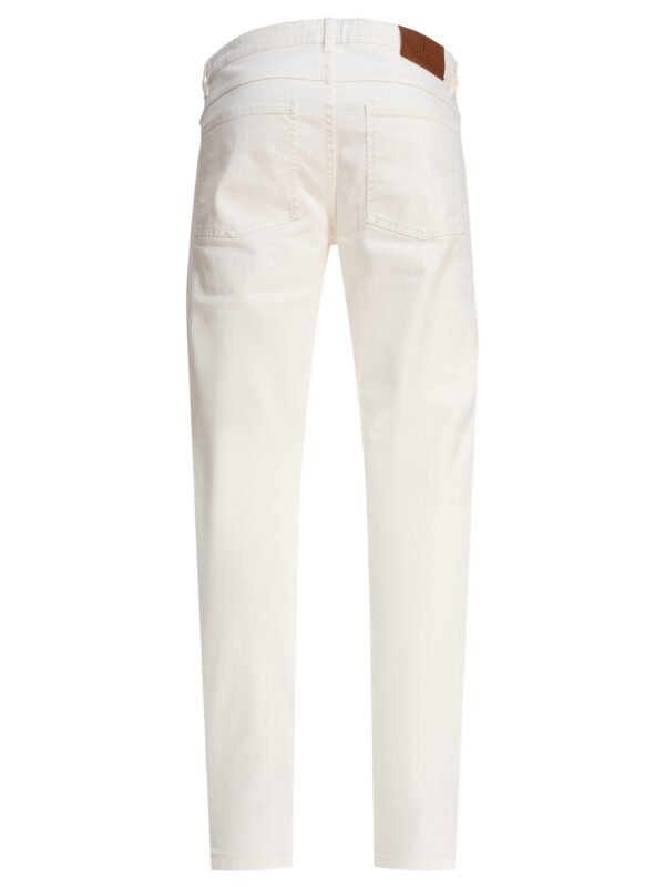 "Brunello Cucinelli" jean blanc en denim de coton stretch pour homme – Image 2