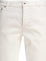 "Brunello Cucinelli" jean blanc en denim de coton stretch pour homme – Image 3