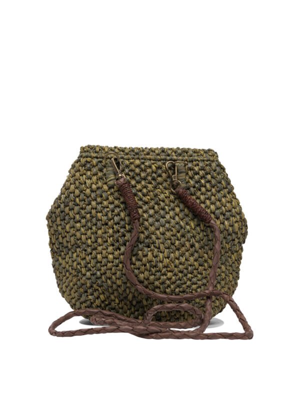 "Ibeliv" sac à main femme vert en raphia - Image 3
