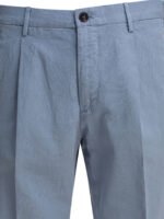 "Incotex" pantalon homme bleu clair en coton stretch – Image 3