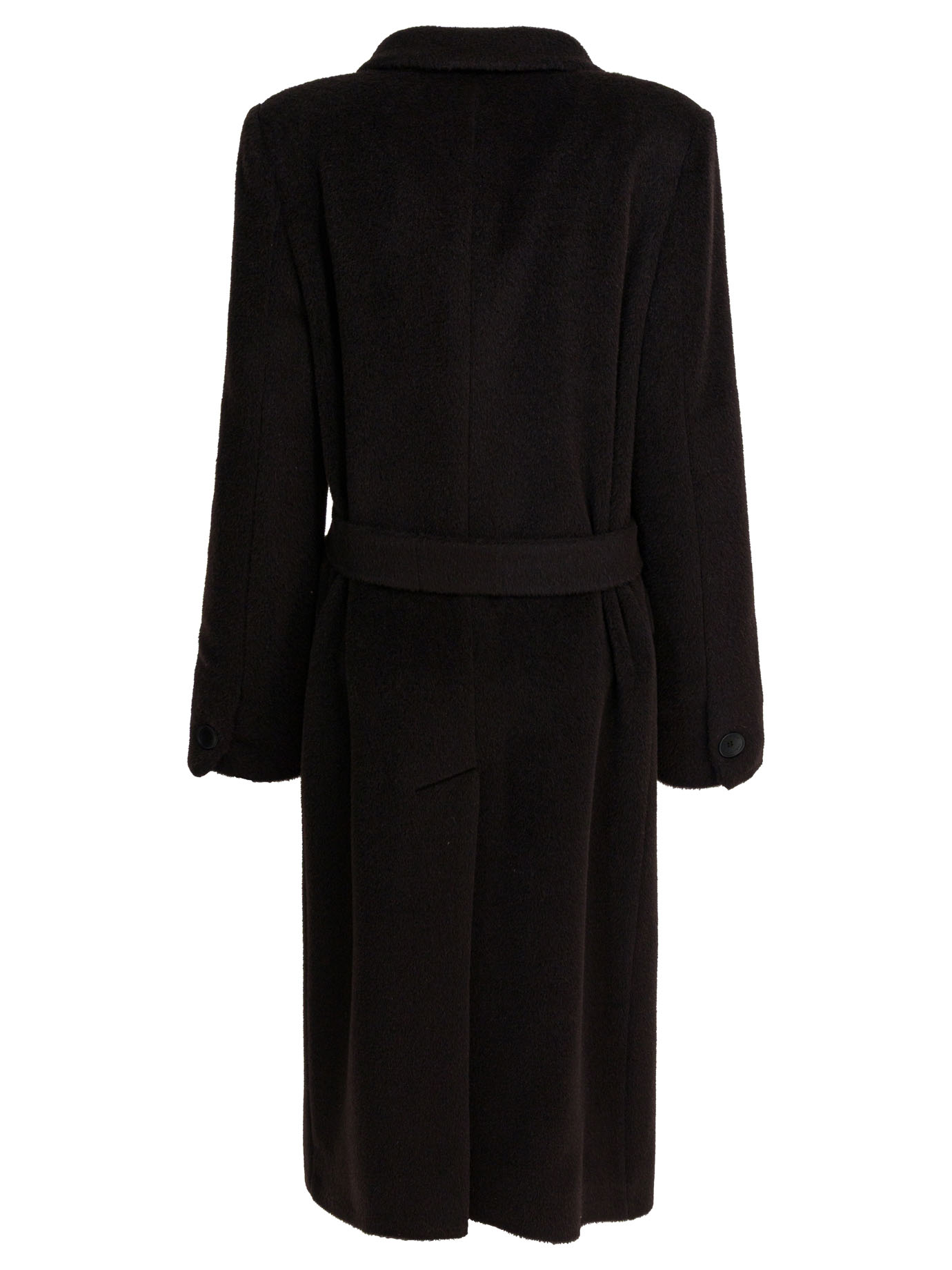 Tagliatore manteau femme marron laine alpaga coupe regular – Image 2