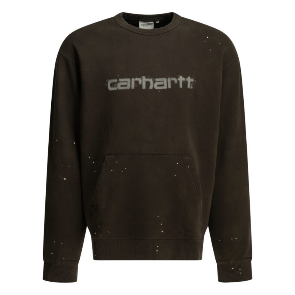 Design sans titre (11) Carhartt WIP sweat col rond homme marron – Image 1