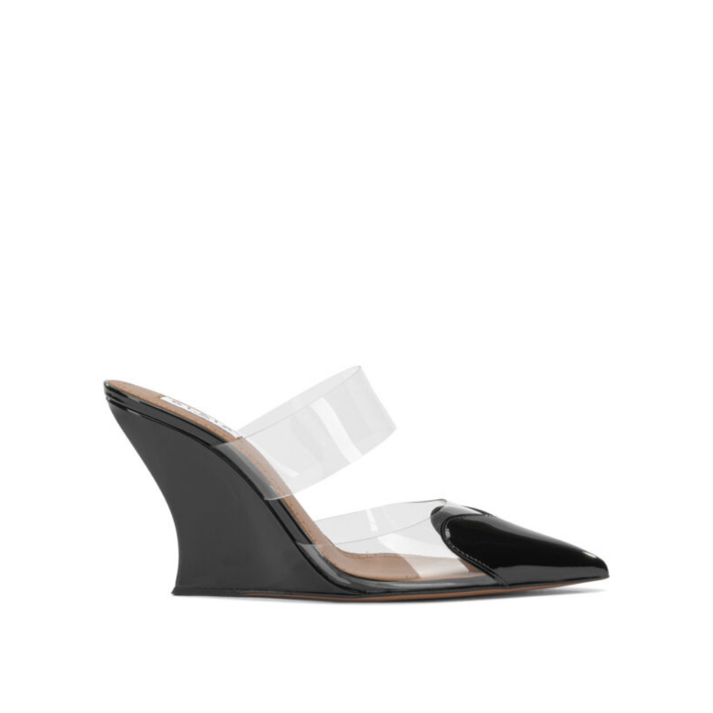 Design sans titre (15) Alaïa mules femme noires le coeur en cuir – Image 1