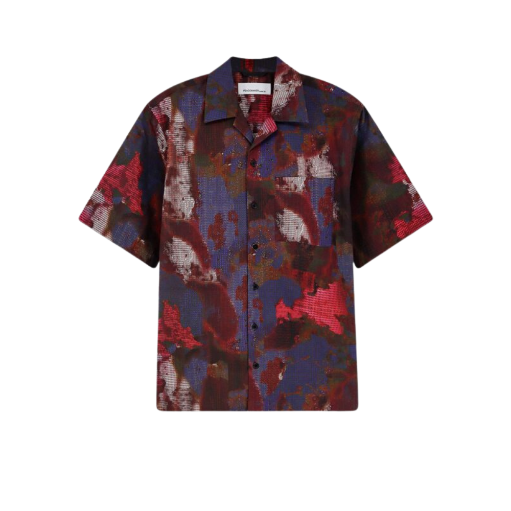 Design sans titre (16) OAMC PEACEMAKER chemise à manches courtes homme en coton multicolore – Image 1