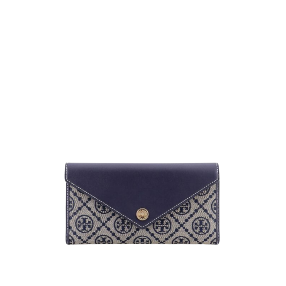 Design sans titre (21) TORY BURCH portefeuille bleu femme – Image 1