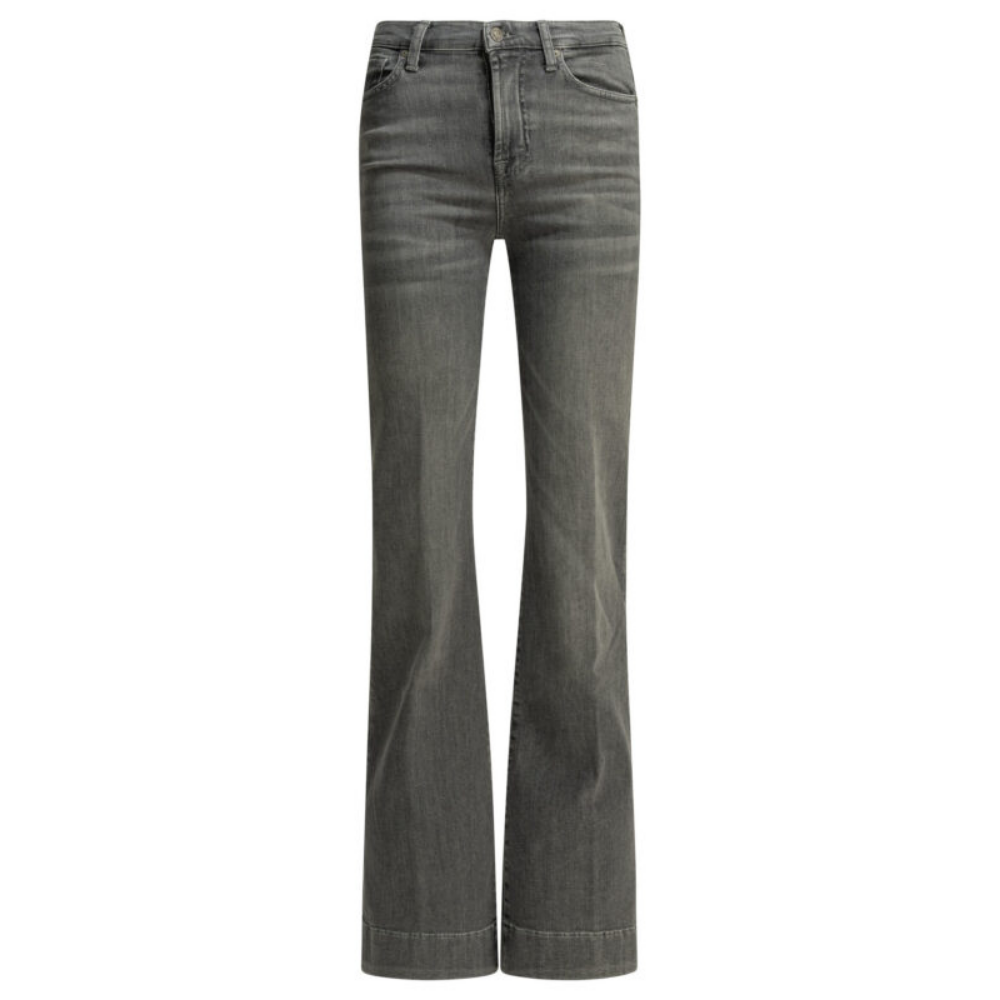 Design sans titre (26) 7 For All Mankind jean femme gris en coton – Image 1