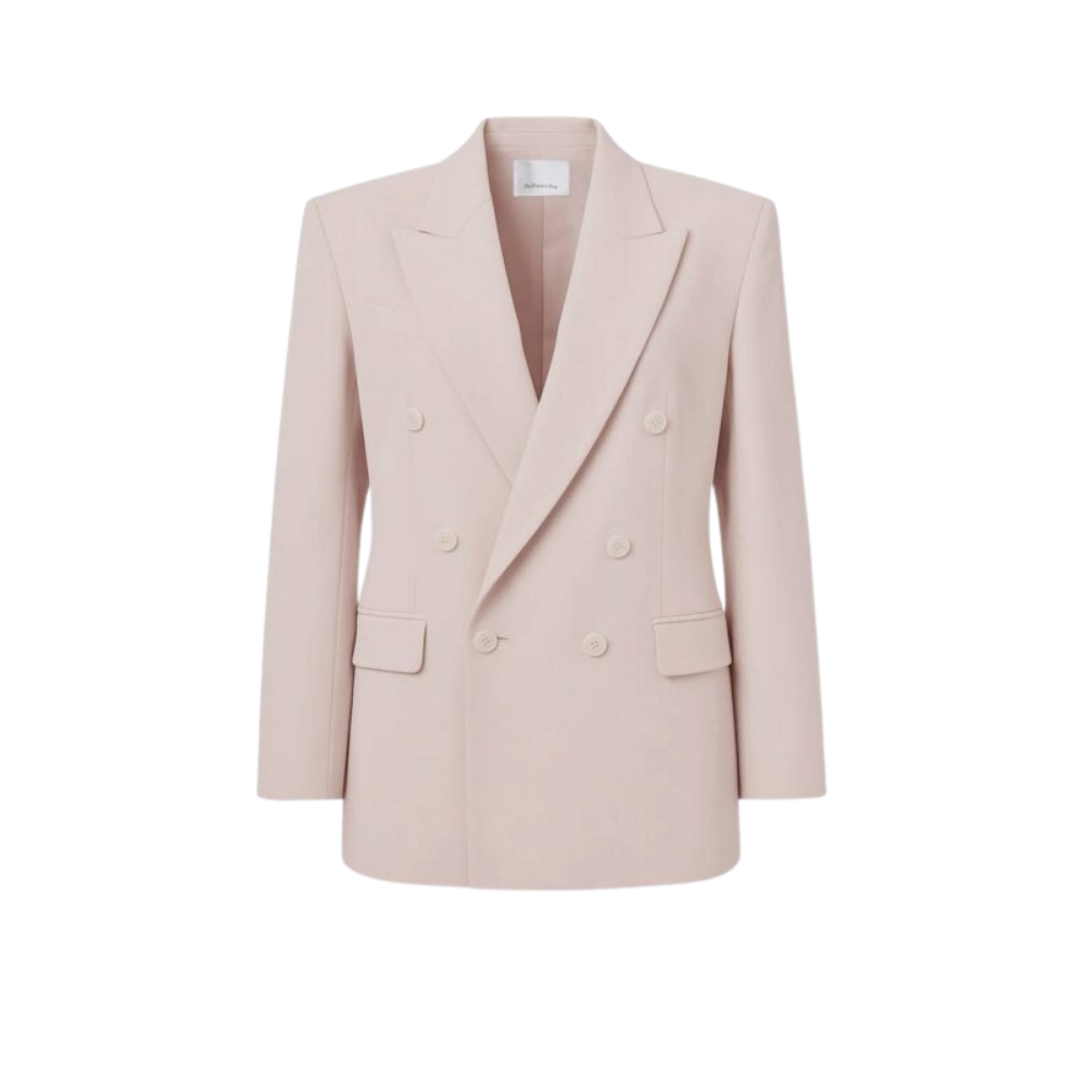 Design sans titre (27) THE FRANKIE SHOP blazer en laine rose – Image 1