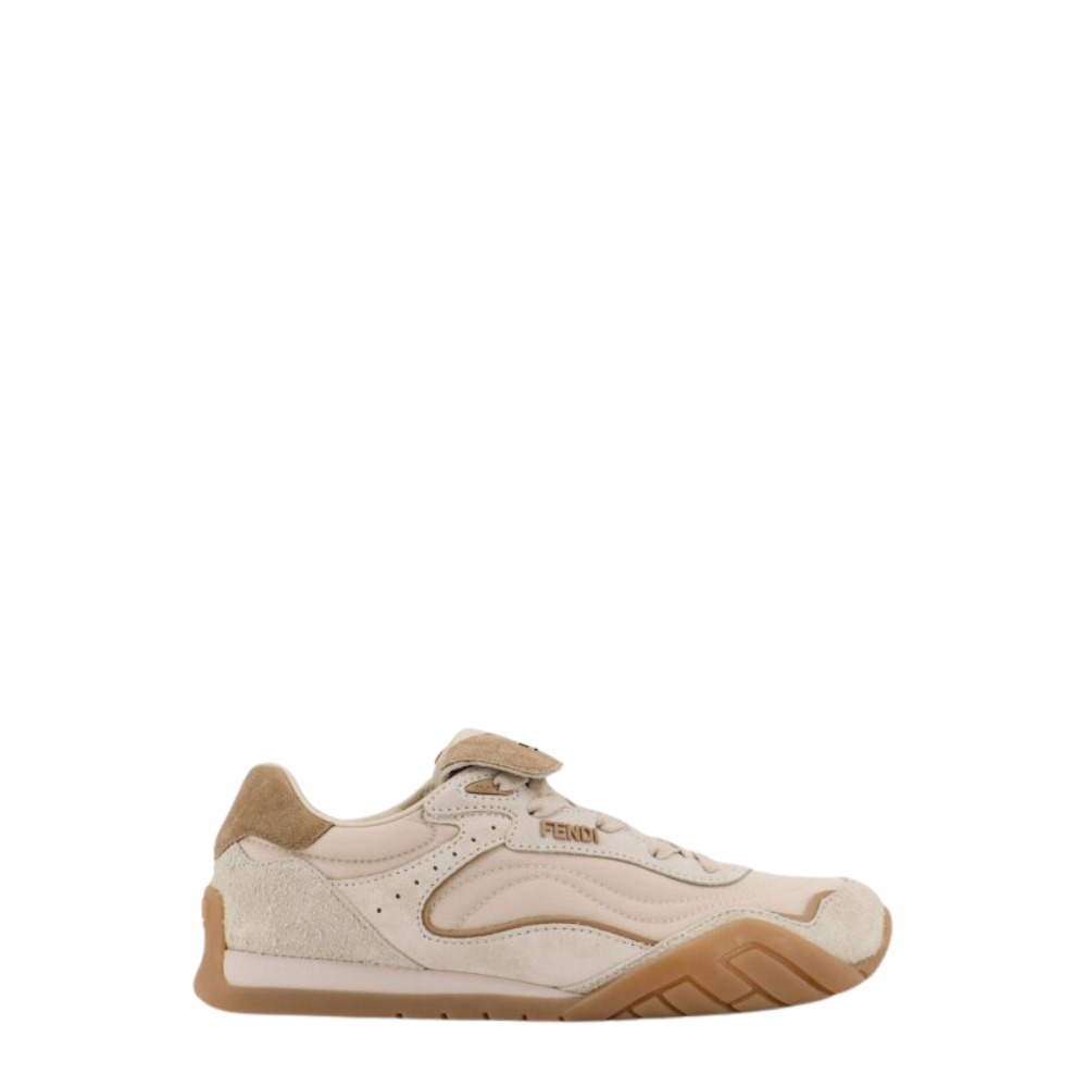 Design sans titre (29) Fendi sneakers femme beiges Fendi en daim – Image 1