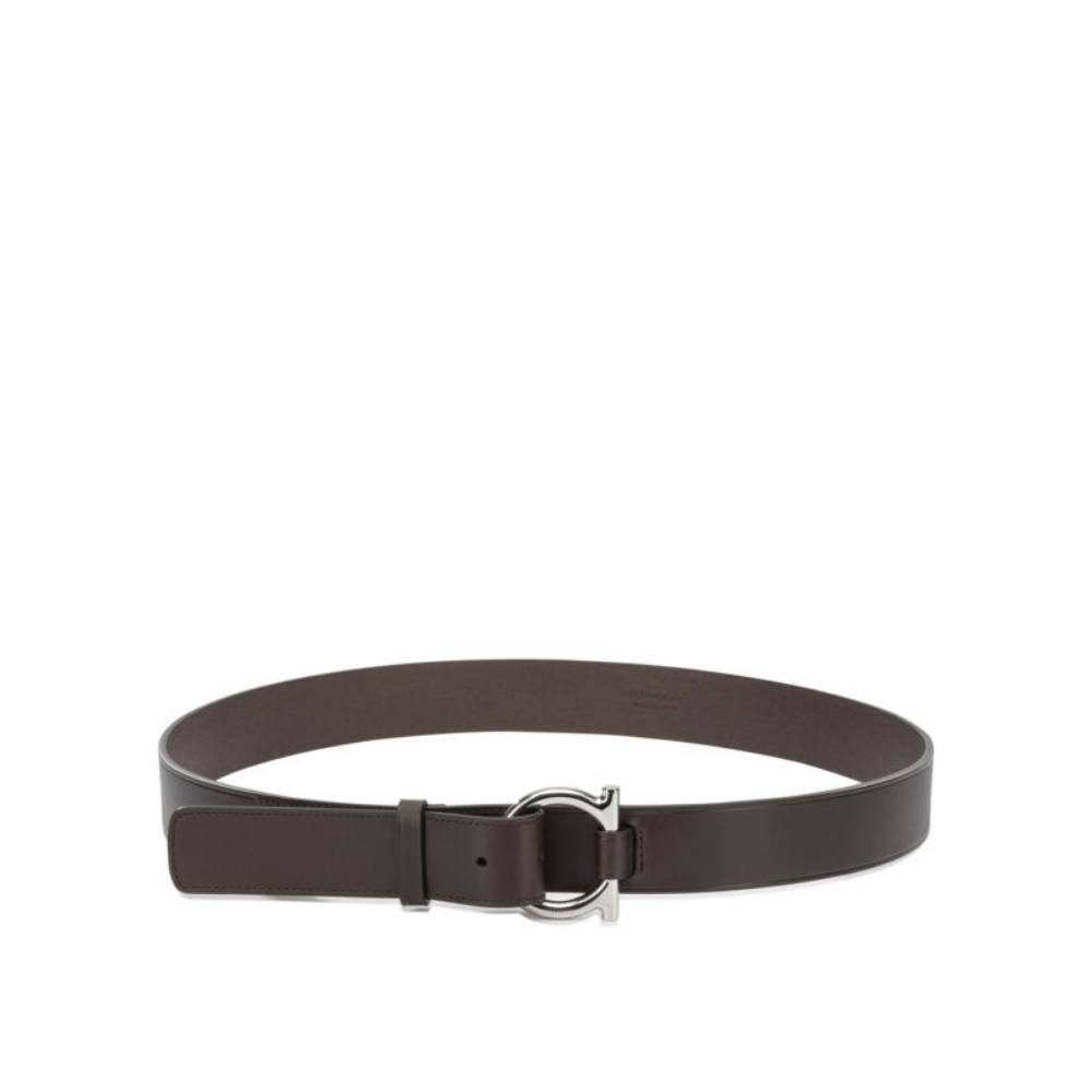 Design sans titre (3) Ferragamo ceinture homme marron en cuir – Image 1