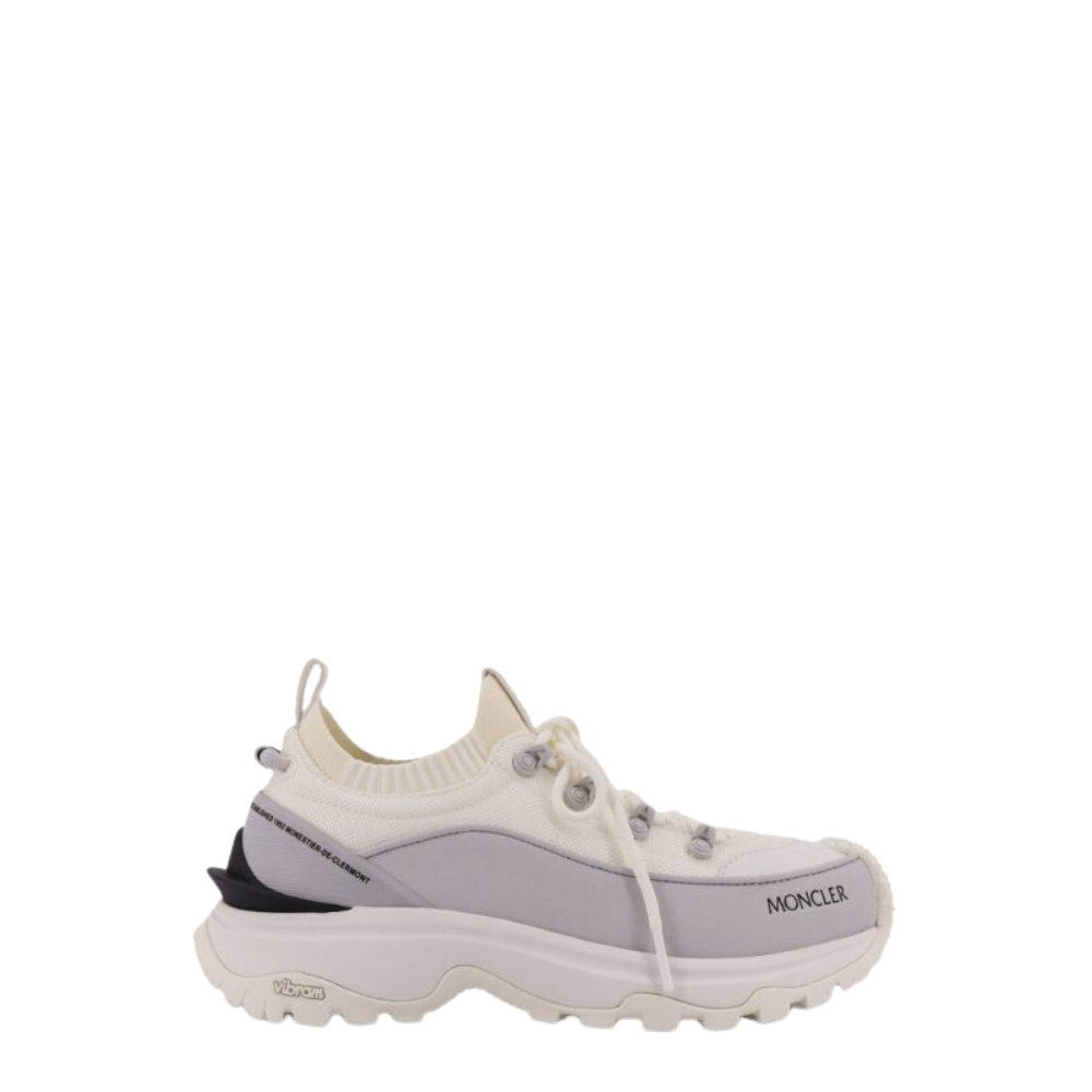 Design sans titre (30) MONCLER baskets femme en tissu technique blanc – Image 1