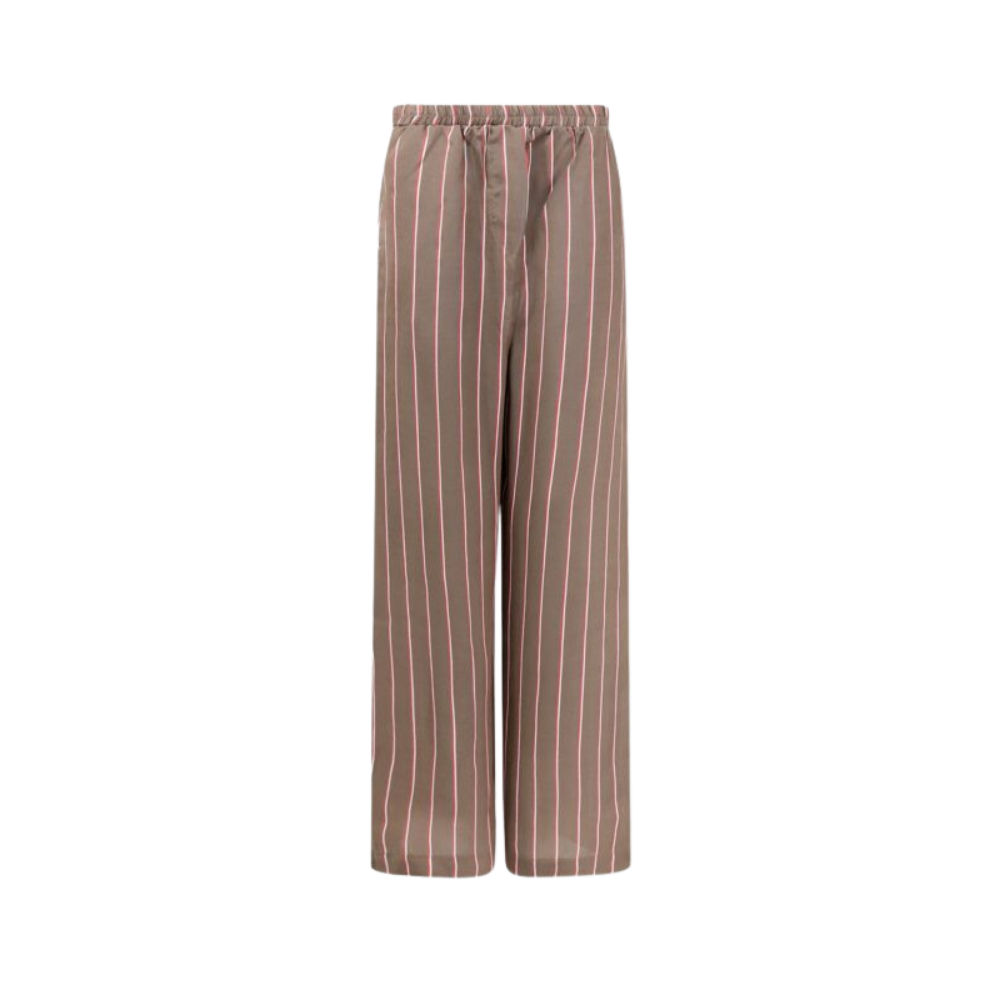 Design sans titre (32) the frankie shop pantalon femme marron en viscose – Image 1