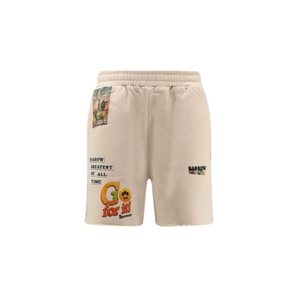 Design sans titre (36) BARROW short homme en coton beige – Image 1