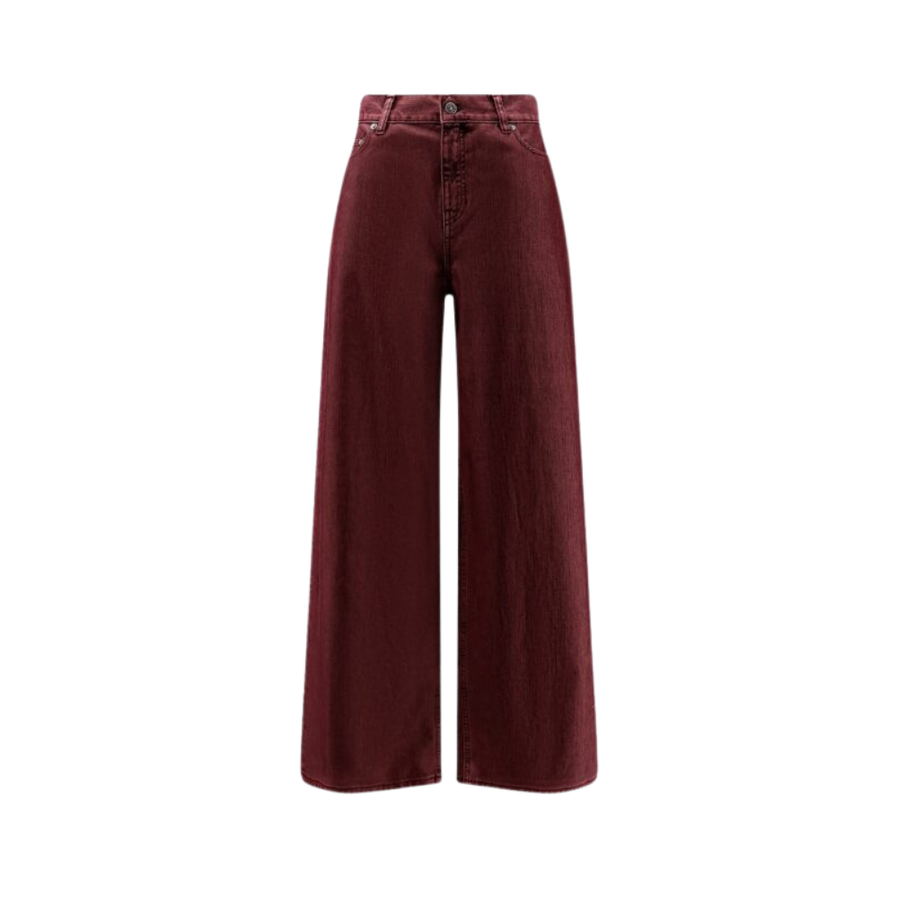 Design sans titre (39) GOLDEN GOOSE pantalon femme en coton rouge – Image 1