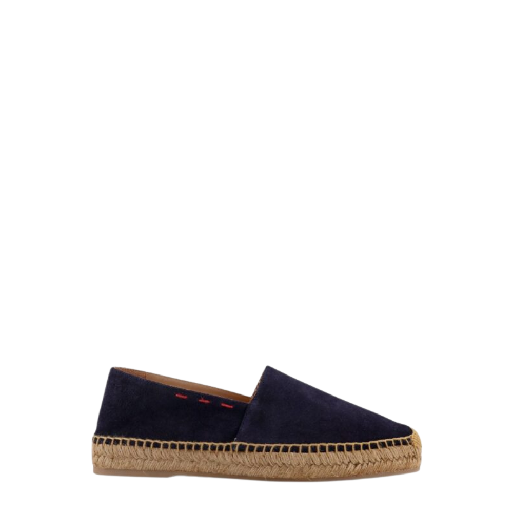 Design sans titre (44) Kiton Ciro Paone espadrilles homme bleues en daim – Image 1